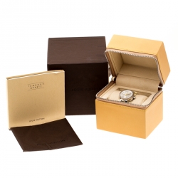 Louis Vuitton Mother of Pearl Stainless Steel Tambour Q121C Women's Wristwatch 28 mm
