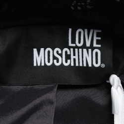 Love Moschino Black Sequined Open Blazer M