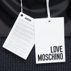 Love Moschino Black Sequined Open Blazer M