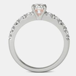 Pre Owned 14K White Gold Solitaire Natural Diamond Engagement Ring (1.00 Ctw) US 7