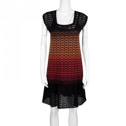 Pre Owned M Missoni Multicolor Knit Sleeveless Dress S