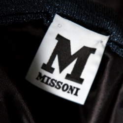 Pre Owned فستان إم ميزوني فيت آند فلير تريكو لوريكس متعدد الألوان أوف شولدر S