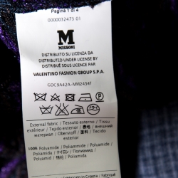 Pre Owned فستان إم ميزوني فيت آند فلير تريكو لوريكس متعدد الألوان أوف شولدر S