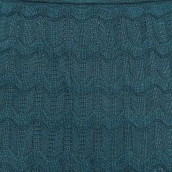 مملوكة مسبقًا M Missoni Green Patterned Knit Maxi Skirt XL