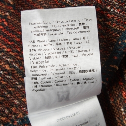 Pre Owned M Missoni Brown Floral Intarsia Knitted Long Sleeve Midi Dress L