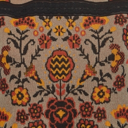 Pre Owned M Missoni Brown Floral Pattern Knit Sleeveless Top M