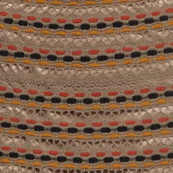 مملوكة مسبقًا M Missoni Brown Stripe Pattern Knit Maxi Skirt S