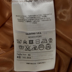 Pre Owned M Missoni Brown Patterned Wool Blend Knit Midi Dress S