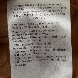 Pre Owned M Missoni Brown Patterned Wool Blend Knit Midi Dress S