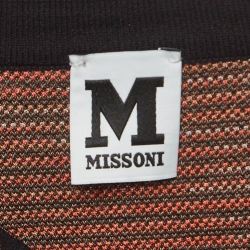 Pre Owned M Missoni Multicolor Patterned Knit Bell Sleeves Top S