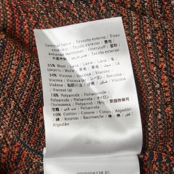 Pre Owned M Missoni Multicolor Patterned Knit Bell Sleeves Top S