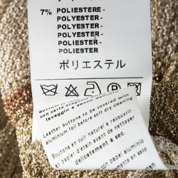 Pre Owned كارديغان أم ميزوني تريكو لاركس متعدد الألوان بنمط مموج أزرار أمامية M