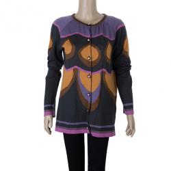 مملوكة مسبقًا M Missoni Black Multicoloured Cardigan L