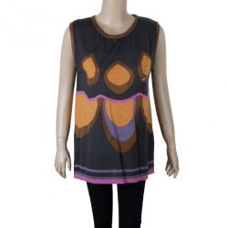 Pre Owned M Missoni Black Multicolour Top L