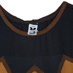 Pre Owned M Missoni Black Multicolour Top L