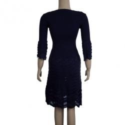Pre Owned M Missoni Purple Knit Dress M