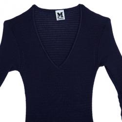 Pre Owned M Missoni Purple Knit Dress M