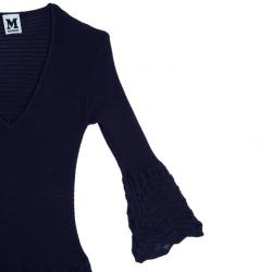 Pre Owned M Missoni Purple Knit Dress M