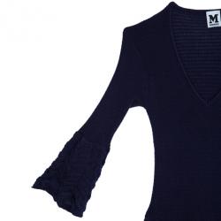 Pre Owned M Missoni Purple Knit Dress M