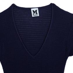 Pre Owned M Missoni Purple Knit Dress M