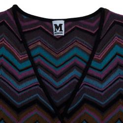 مملوكة مسبقًا M Missoni Wool Blend Zig Zag Print Dress M