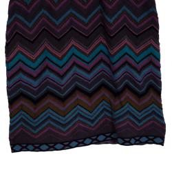مملوكة مسبقًا M Missoni Wool Blend Zig Zag Print Dress M