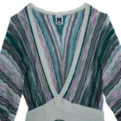 Pre Owned M Missoni Multicolor Crochet Knit Top M