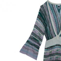 Pre Owned M Missoni Multicolor Crochet Knit Top M