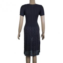مملوكة مسبقًا M Missoni Grey Knit Dress M