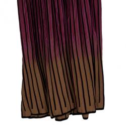 مملوكة مسبقًا M Missoni Red Ombre Ribbed Knit Maxi Dress M