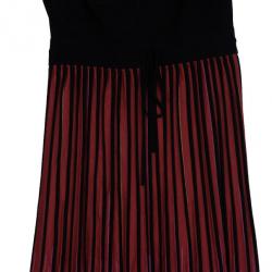 مملوكة مسبقًا M Missoni Red Ombre Ribbed Knit Maxi Dress M