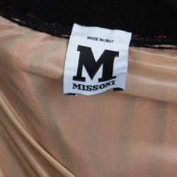 مملوكة مسبقًا M Missoni Red Ombre Ribbed Knit Maxi Dress M