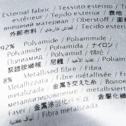 Pre Owned كارديغان أم ميزوني تريكو لوريكس أسود ميتاليك بأزرار أمامية L