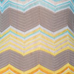 مملوكة مسبقًا فستان أم ميزوني أكمام طويلة تريكو مخرم متعدد الألوان S