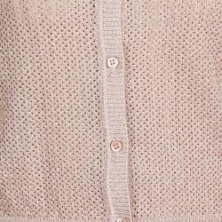 M Missoni Blush Pink Lurex Knit Patterned Dress and Perforated Cardigan Set M
