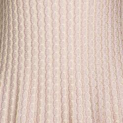M Missoni Blush Pink Lurex Knit Patterned Dress and Perforated Cardigan Set M