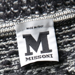 Pre Owned M Missoni Monochrome Chunky Long Cardigan M