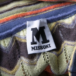 Pre Owned توب إم ميزوني تريكو متعدد الألوان برقبة حمالات S