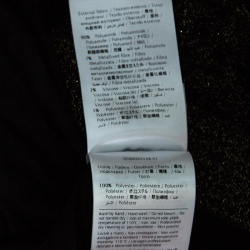 Pre Owned M Missoni Black Lurex Jacquard Knit Patterned Maxi Skirt M