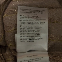 Pre Owned M Missoni Beige Lurex Patterned Knit Sleeveless Dress S