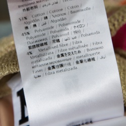 مملوكة مسبقًا M Missoni Multicolor Lurex Knit Chevron Pattern Elasticized Waist Pants M