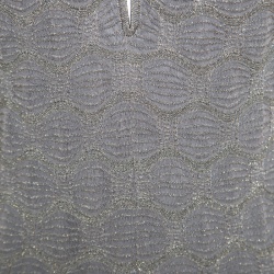 M Missoni Grey Lurex Patterned Knit Twist Neck Strap Detail Jumpsuit S