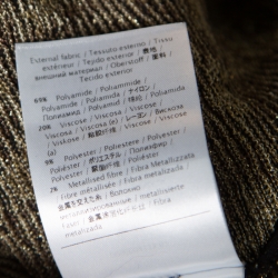 Pre Owned توب إم ميزوني تريكو جاكار ميتاليك بلا أكمام M