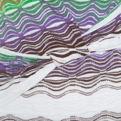 Pre Owned فستان لإم ميزوني تريكو مثقب متعدد الألوان ملتف بلا أكمام S