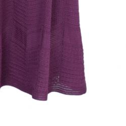 Pre Owned فستان إم ميزوني أرجواني مغزول XL