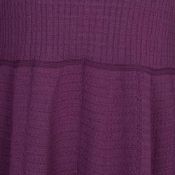 Pre Owned فستان إم ميزوني أرجواني مغزول XL