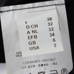 Pre Owned طقم فستان وجاكيت أم ميزوني بفتحات على الصدر نسيج لوريكس متعدد الألوان S