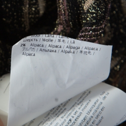 Pre Owned M Missoni Multicolor Patterned Lurex Knit Tube Skirt L