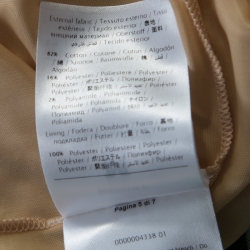 Pre Owned فستان ماكسي إم ميزوني تريكو نمط شيفرون أخضر بلا أكمام M