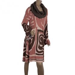 مملوكة مسبقًا M Missoni Cowl Neck Stretch Dress L
